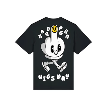 Have A Nice Day Black Tee 