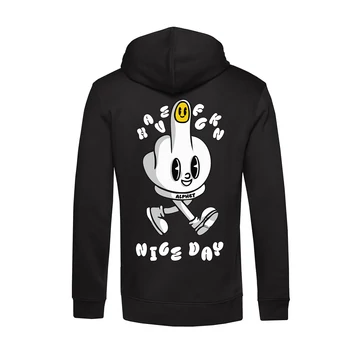 Have A Nice Day Black Hoodie 