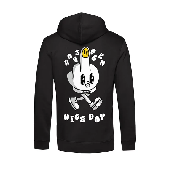 Have A Nice Day Black Hoodie 