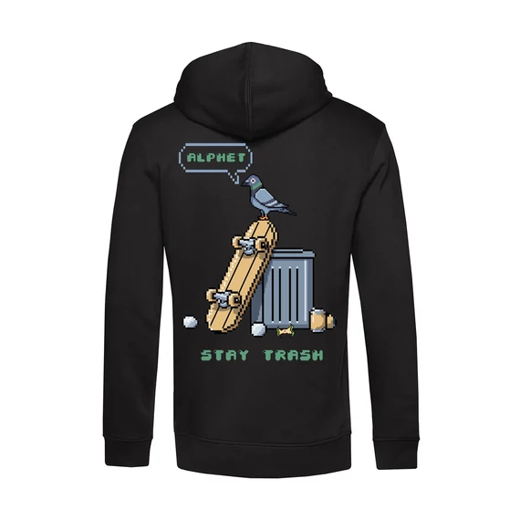 Stay Trash Black Hoodie